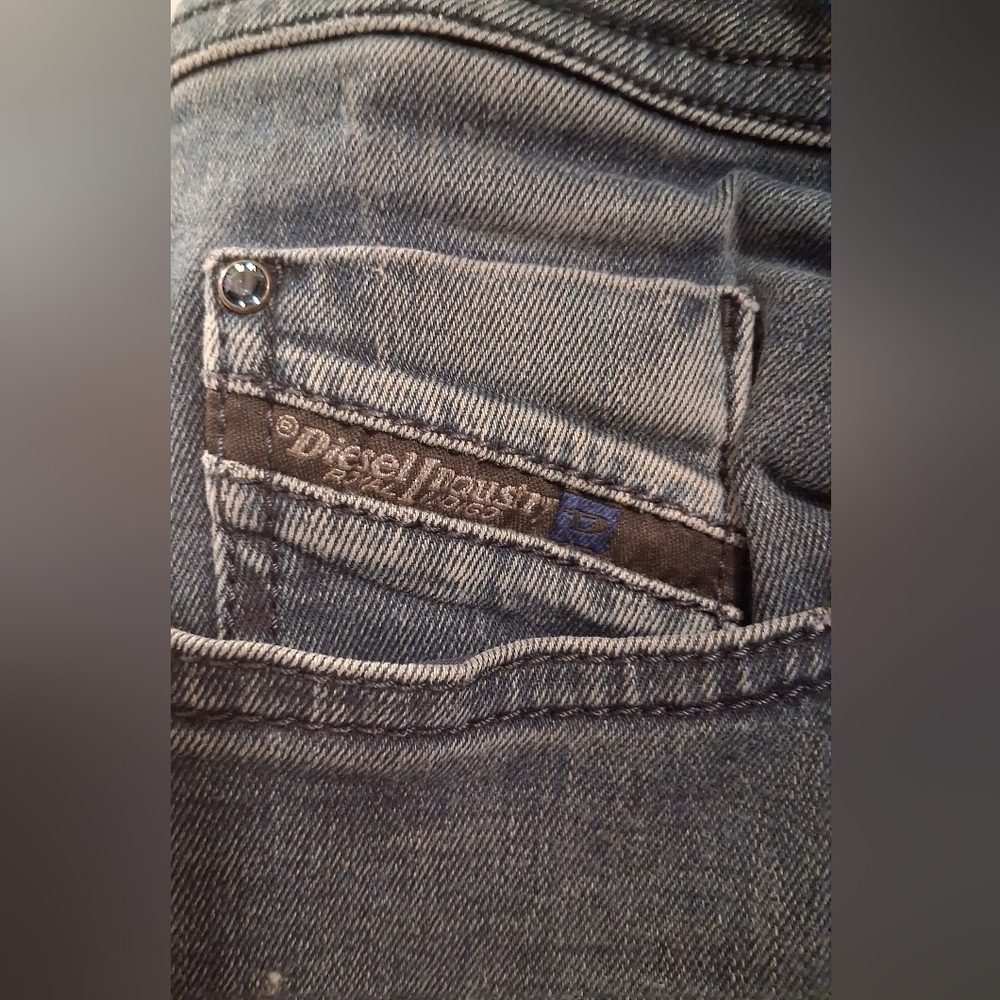 EUC Y2K Diesel Buster 0677K Button Fly Regular Slim-Fit Unisex Denim SZ 33EU - Picture 6 of 10